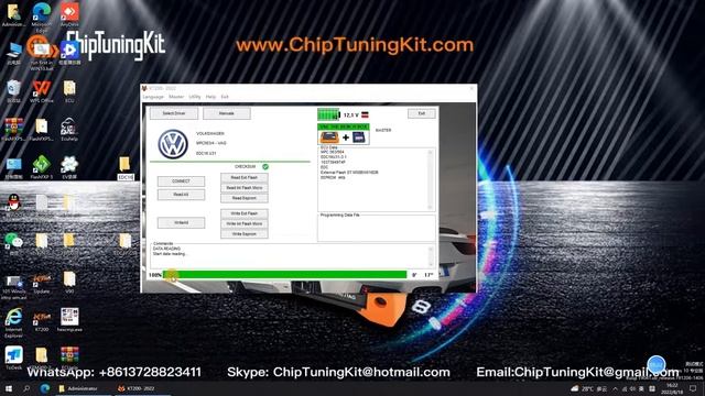 KT200 ECU Programmer Test Video - VW-EDC16 U31 by BENCH Mode смотреть онлайн