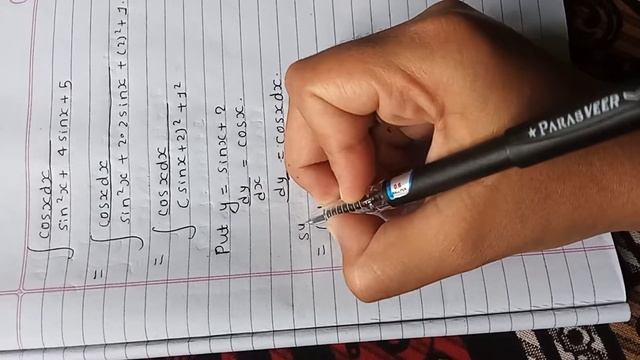 integrate cosxdx/sin^2x+4sinx+5 #solution смотреть онлайн