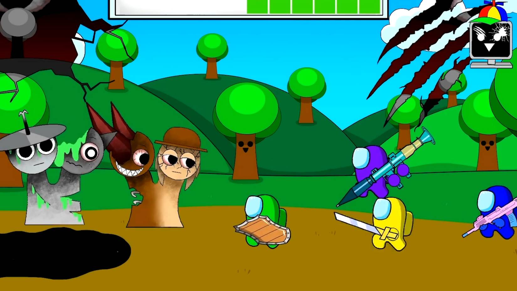 ЗЛЫЕ И СТРАШНЫЕ SPRUNKI ПРОТИВ АМОНГ АС смотреть онлайн