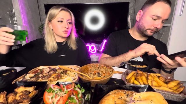 МУКБАНГ/Шашлык🍖🍗Узбекский плов/Лепешка/Mukbang 😍 смотреть онлайн
