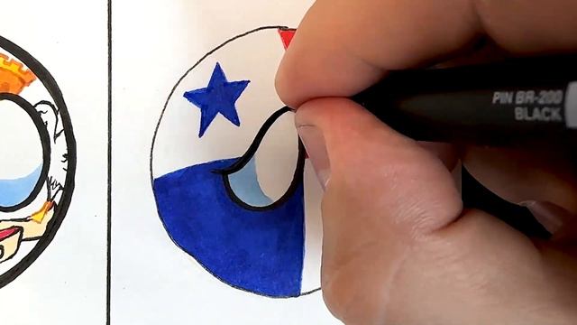 Drawing LATINO and UNITED STATES COUNTRYBALLS / How to draw COUNTRYBALLS смотреть онлайн