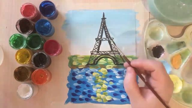 Рисуем Эйфелеву башню. КОНКУРС РИСУНКОВ. Рисуем вместе смотреть онлайн