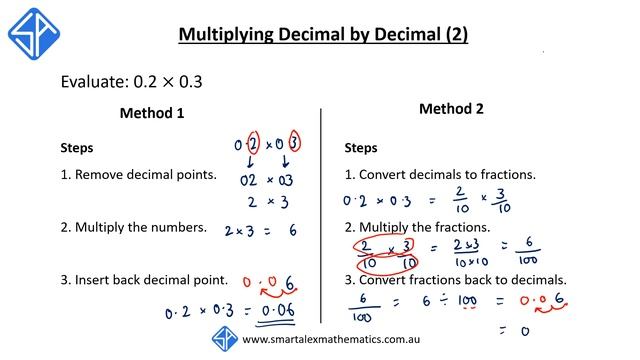 How to multiplying decimal by decimal by first converting to fractions. смотреть онлайн