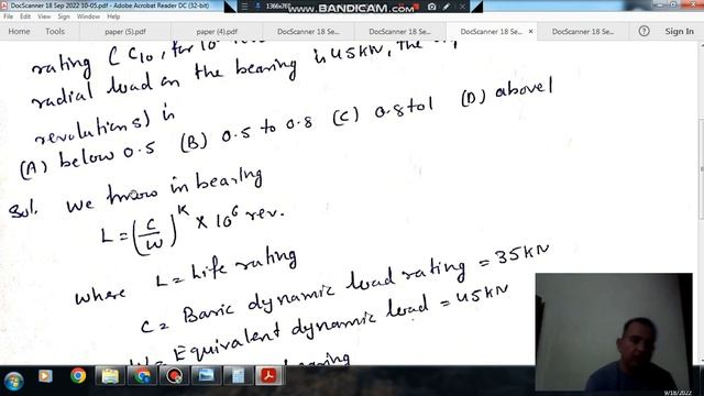 Bolts,Shaft,sliding and rolling contact bearing (Q38) (Gate 2018 (ME-01) Machine design) смотреть онлайн