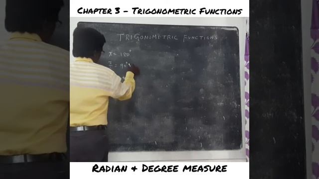 CBSE MATHS ; GRADE 11 ; CHAPTER 3 - Trigonometric Functions - Radian & Degree Measure смотреть онлайн