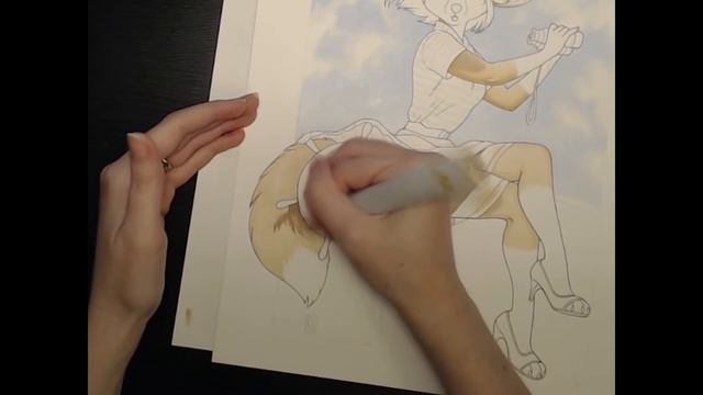 Furry Speed Draw Sketch : Kacey Miyagami Speed Draws Harley, a Bunny-Fox Hybrid Pinup смотреть онлайн