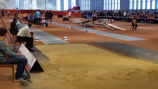 Прыжок в длину Кирилла Саушкина на 7,24 м бронзового призера Первенства России-2019 U-20 - 7,29 м смотреть онлайн