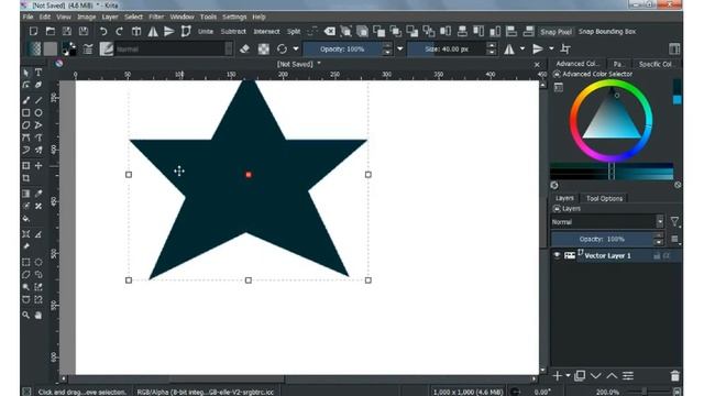 Basic Krita Vector Tutorial, How to Create Geometric Shape in Krita, Star, Triangle, Tear, Love, Et смотреть онлайн