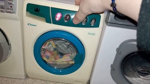 Vintage toy washing machine smoby candy (half broken)
