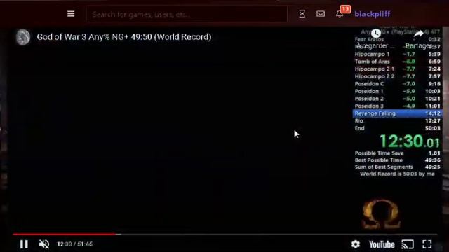 God of War III any% new game+ ECBG speedrun tutorial! смотреть онлайн