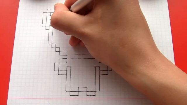 Рисунки по Клеточкам Медвежонок смотреть онлайн