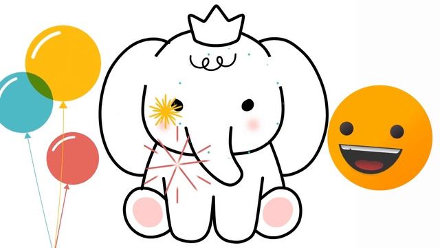 Como Desenhar um Elefante e Uma Flor Cute - Art Kids Rafa смотреть онлайн