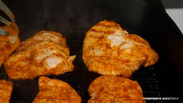 Салат «Цезарь» с куриной грудкой пошаговый рецепт смотреть онлайн