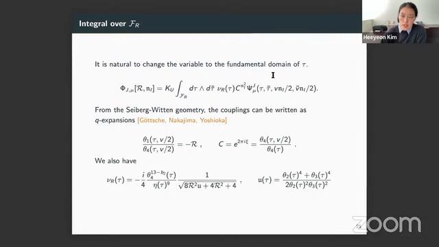 WHCGP: Heeyeon Kim, "Path integral derivations of K-theoretic Donaldson invariants" смотреть онлайн
