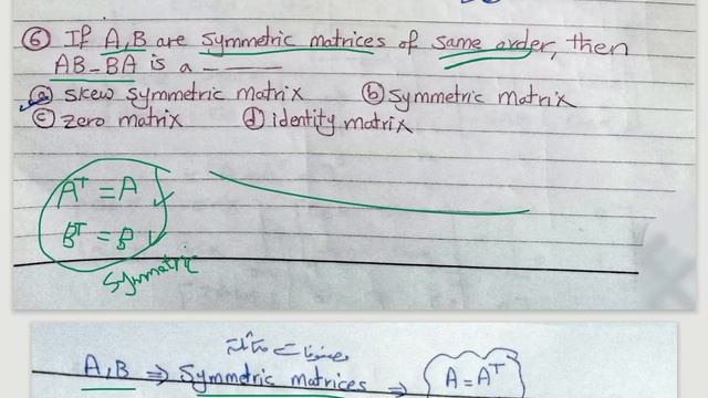 If A,B are symmetric matrices of same order, then AB-BA is a ..... смотреть онлайн