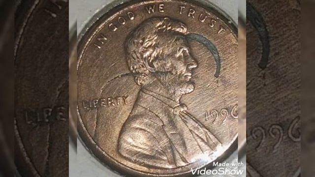 1996 Error coin one cent Lincoln penny Worth money Rare. смотреть онлайн