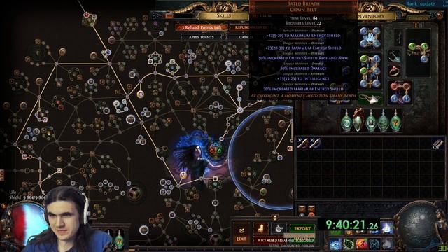 [SSFHC] CI Vortex Occultist. Изменения билда 1. Респек в энергощит. смотреть онлайн