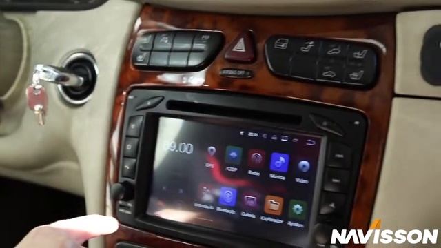 Nuevo sistema multimedia Navisson en Mercedes CLK смотреть онлайн