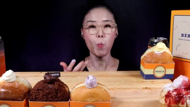 SUB)MUKBANG쫀득 크림도넛,바삭 크림쿠키슈