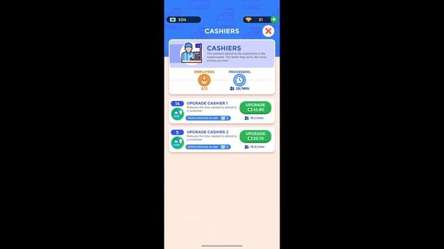 Idle Supermarket Tycoon－Shop - Gameplay Walkthrough Part 2(iOS, Android)#tycoongame смотреть онлайн