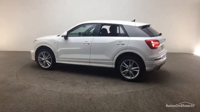 AUDI Q2 TFSI S LINE WHITE 2019 смотреть онлайн
