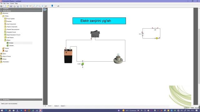 Crocodile Physics 605 2-dars  Fizika Darslari Uchun