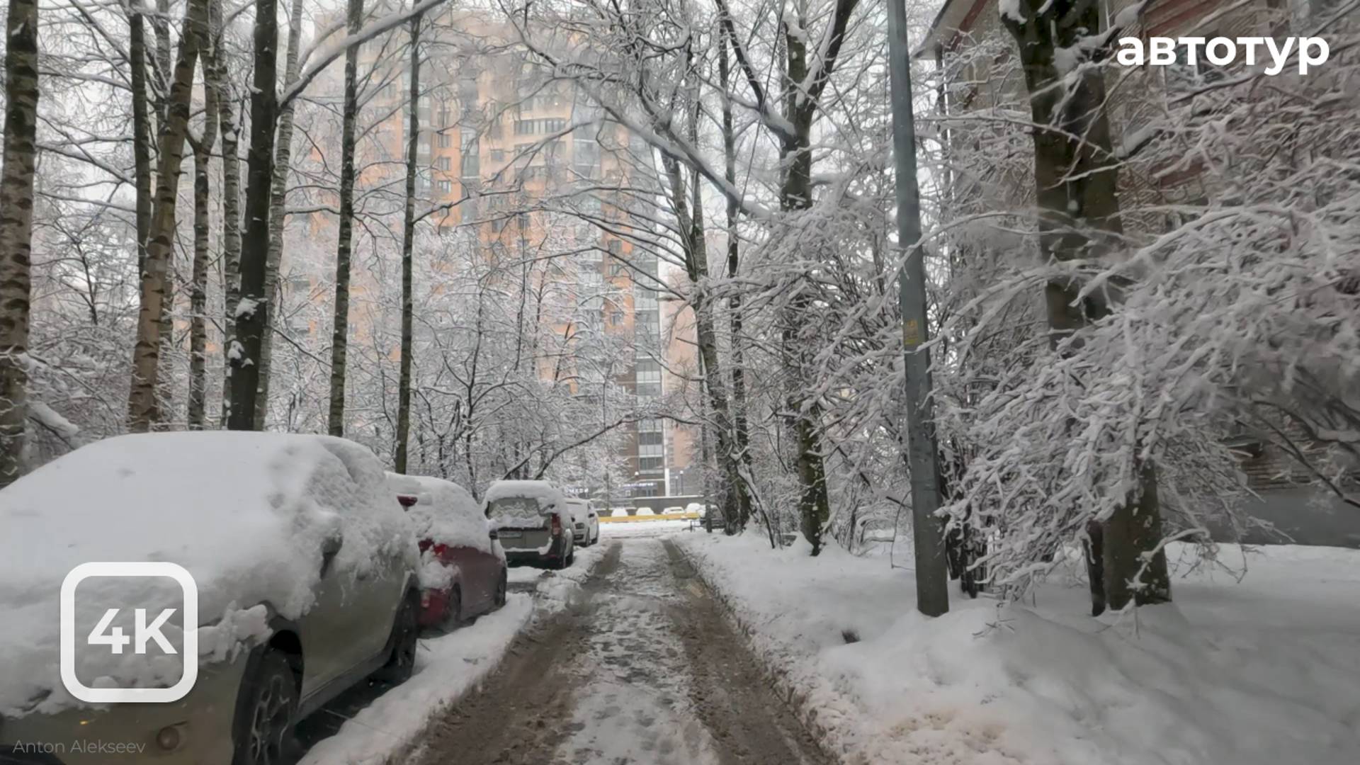 На авто по Калининскому району (зима). Санкт-Петербург