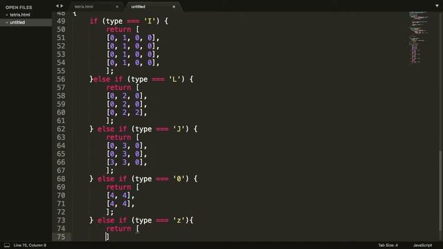 Coding a HTML and Java Tetris game!!!! смотреть онлайн