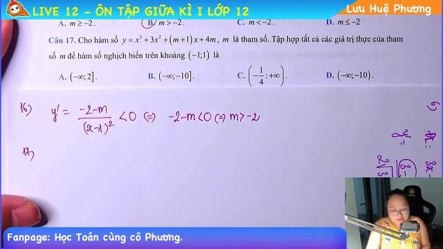 LIVE 12 - ÔN TẬP GIỮA KÌ I LỚP 12 смотреть онлайн