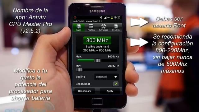 Ahorrar batería en Android (Antutu CPU Master Pro) // Samsung, HTC, Sony, LG etc смотреть онлайн