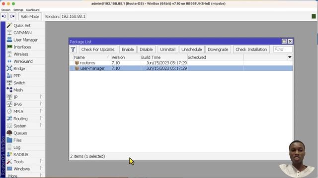 MikroTik Downgrade RouterOS - MINDTECH