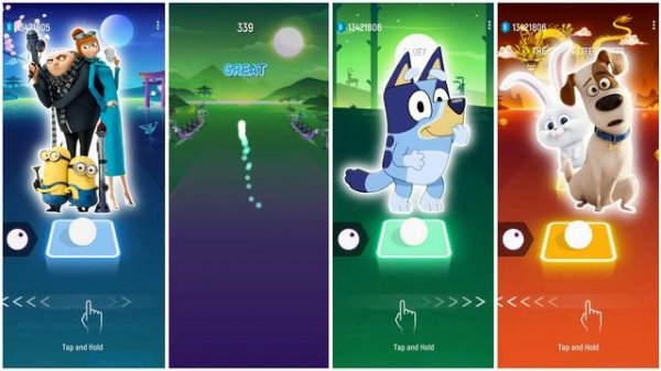 Despicable Me 3 🆚 My Little Pony 🆚 Bluey 🆚 The Secret Life Of Pets Tiles Hop EDM Rush Who Is Be