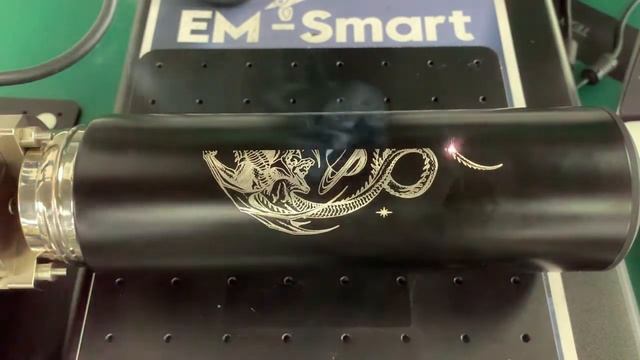 EM-Smart Nova 1R--Rotary Marking with 20W Fiber Laser/ Customization смотреть онлайн