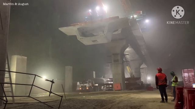 Segment Erection 3rd Span TSC University @Dhaka Metro Rail Bangladesh Italian Thai Development смотреть онлайн