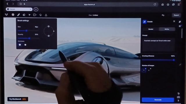 Ferrari Concept From Sketch To Render In Vizcom
