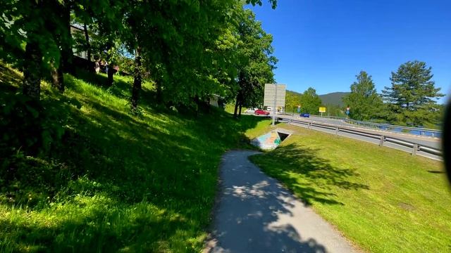 Kongsberg, Norway 🇳🇴 - Sunny Day Walk - 2023 - 4K/60FPS смотреть онлайн