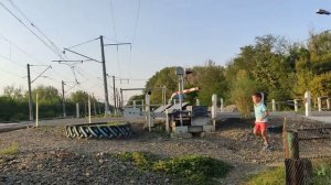 Железнодорожный переезд в станице Медведовская.