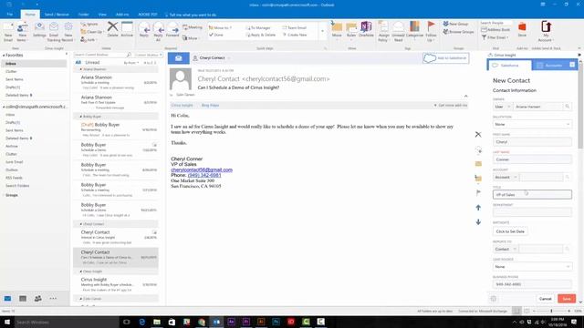 Create and Manage Leads and Contacts - Outlook смотреть онлайн