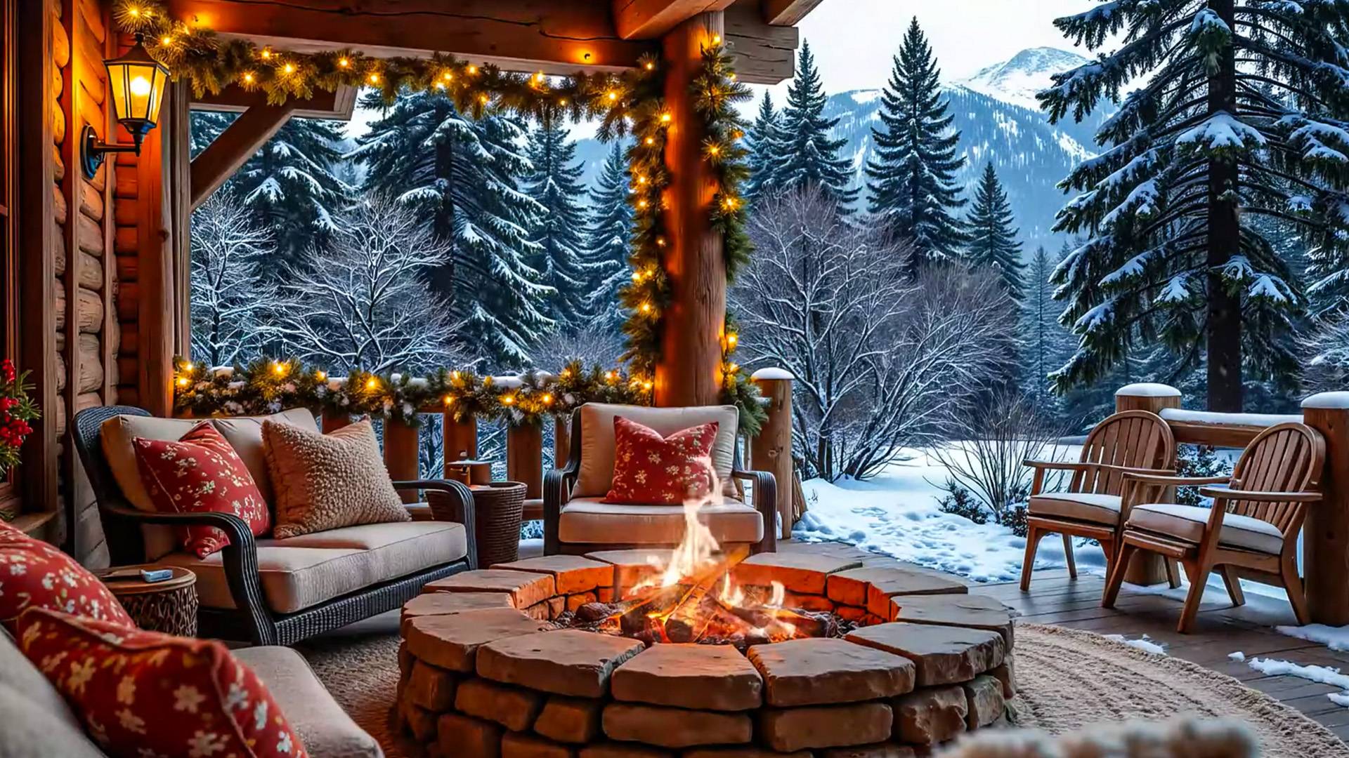 Зимняя Атмосфера у Камина | Приятное Музыкальное Пианино на Фоне смотреть онлайн