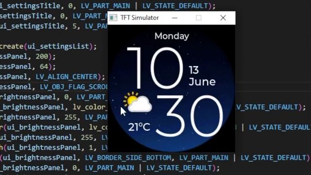 ESP32 C3 Mini LVGL UI Simulator смотреть онлайн