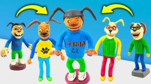 Лепим 5 НОЧЕЙ С ТИМОХОЙ! Пластилиновый ТИМОХА Своими Руками!