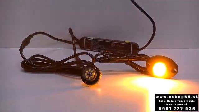 LED stroboskop červený 8x3W, 12-24V смотреть онлайн