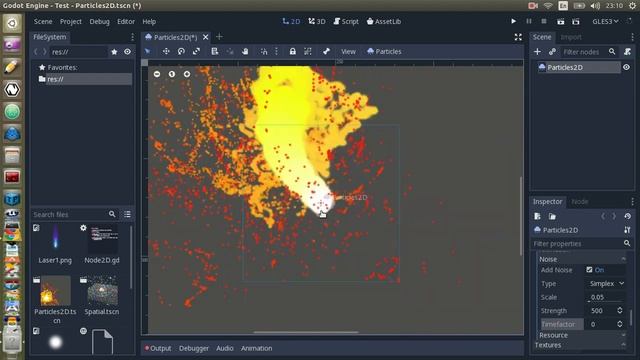 Smoke, fire, fluid simulations using particles with simplex, curl noise - Godot 3.1 [ pull request смотреть онлайн