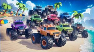 33 Эпические гонки на монстр-траках, игра с длинными горками Monster Jam Racing