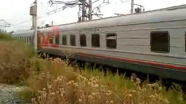 Электровоз ЧС7-107 с поездом №127Ы Красноярск — Адлер смотреть онлайн