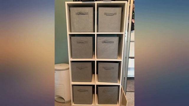 Royexe Storage Cubes - 11 Inch Cube Storage Bins (Set of 8). Fabric Cubby Organizer review смотреть онлайн