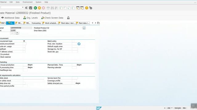 1- SAP - PP Production Planning - Master Data - Create Finished Material смотреть онлайн