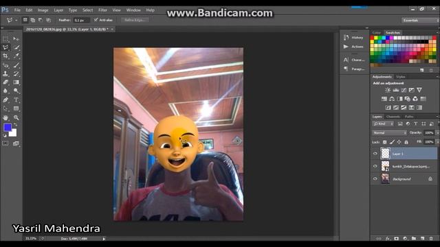 Tutorial edit foto kepala kartun смотреть онлайн