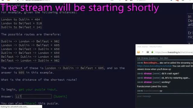 [livecoding.tv] Advent of Code Day 9 Challenge смотреть онлайн