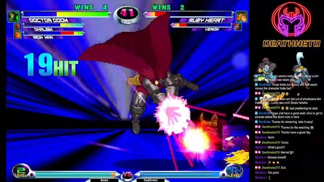 MvC2 Ironman Proton Cannon xx Doctor Doom SPA to dash tigerknee ASPA xx Dhalsim Yoga Inferno combo смотреть онлайн